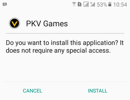 pilih install